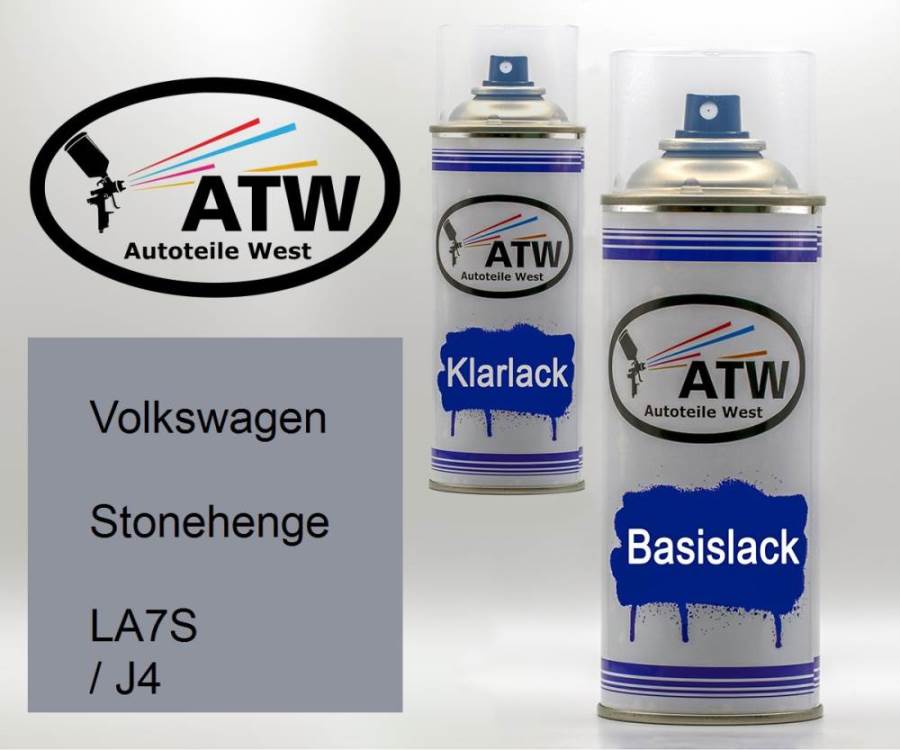 Volkswagen, Stonehenge, LA7S / J4: 400ml Sprühdose + 400ml Klarlack - Set, von ATW Autoteile West.